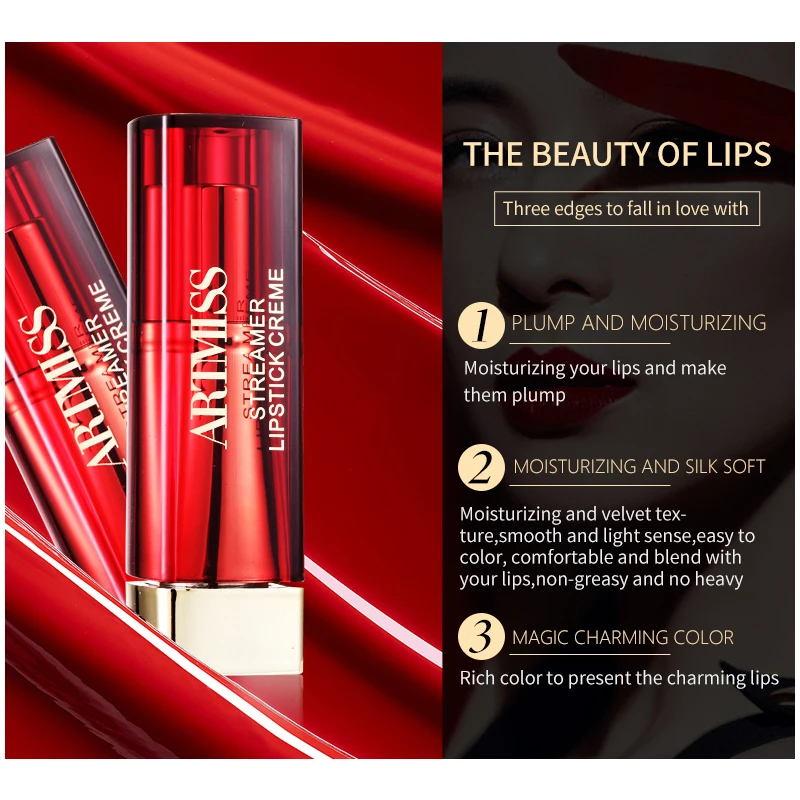 
Wholesale Organic Lipstick Matte Lipstick Private Label Waterproof 