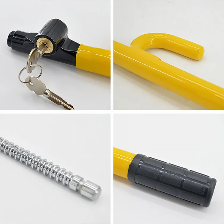 Xiangta Anti Theft Cable Seat Safety Belt Steering Wheel Lock Functional Alloy Steel Steering Lock for Car