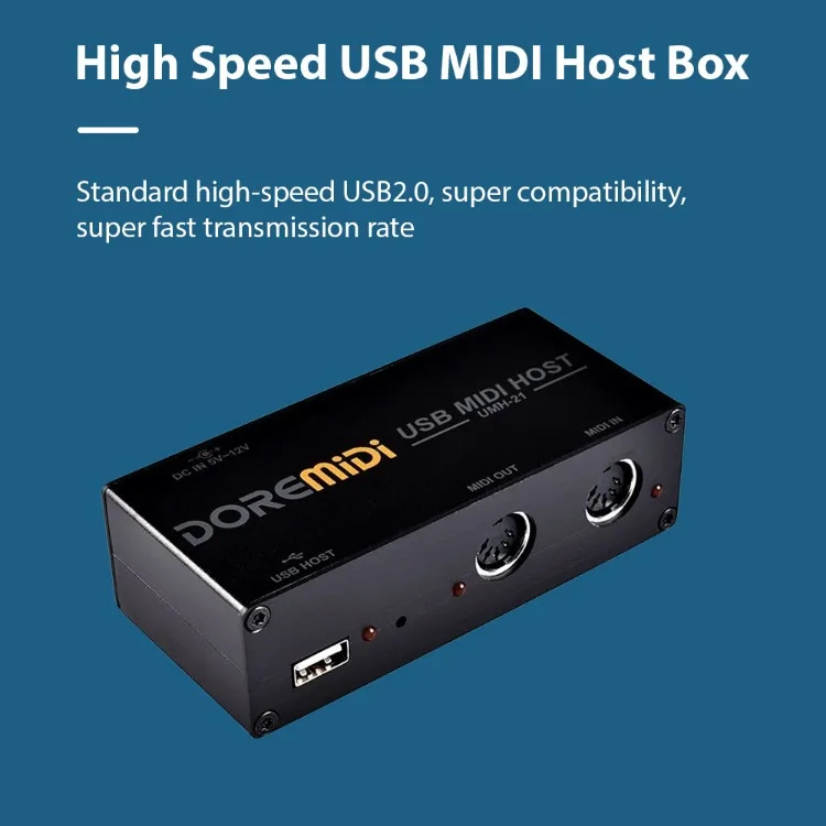USB-хост-приставка 1-в-1-выход 16-канальный MIDI-приставка Применимая MIDI клавиатура электрическая выдувная трубка электрический барабан USB в конвертер
