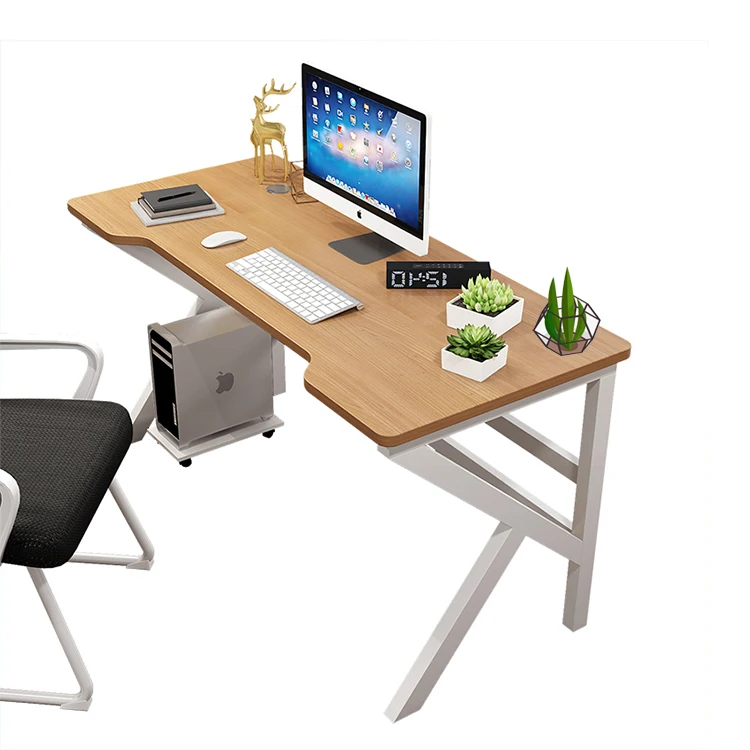 
Home living room furniture writing simple wooden countertop computer desk with cabinet 