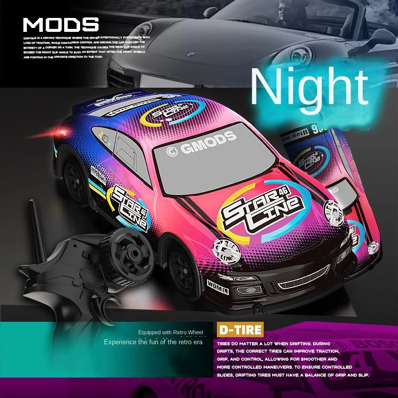 AiJH 2.4GHz Racing Rc Car Electric Sport Toy With Charging Light Frequency Easy Operation Rc Car Model