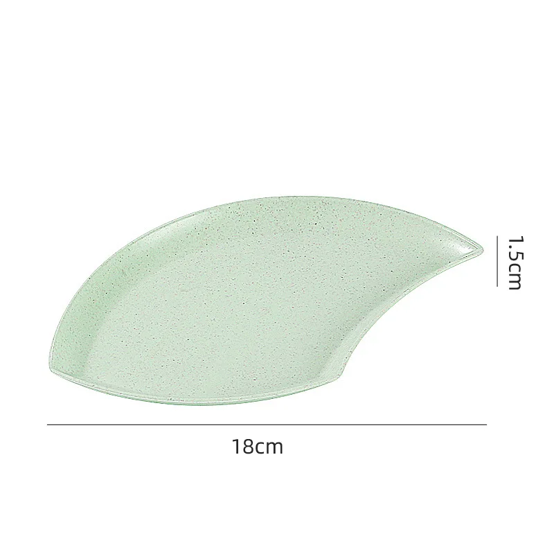 NW food grade PP wheat straw reusable square round lightweight snack storage dinner plastic plate