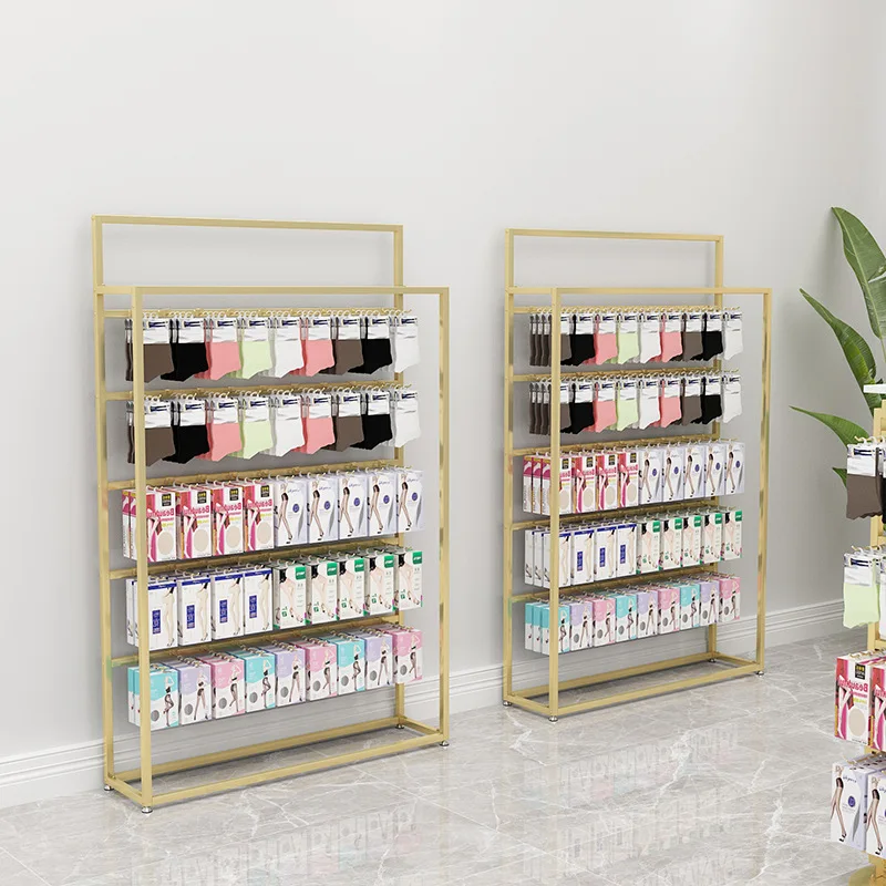 Factory Directly Wholesale Display Stand Floor Displaying Racks For Sock Hanging Socks Display Rack