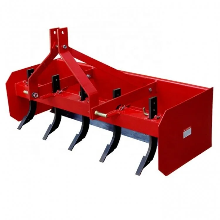 50hp 4 wheels tractor pull type 5ft compact box grading scraper for sale