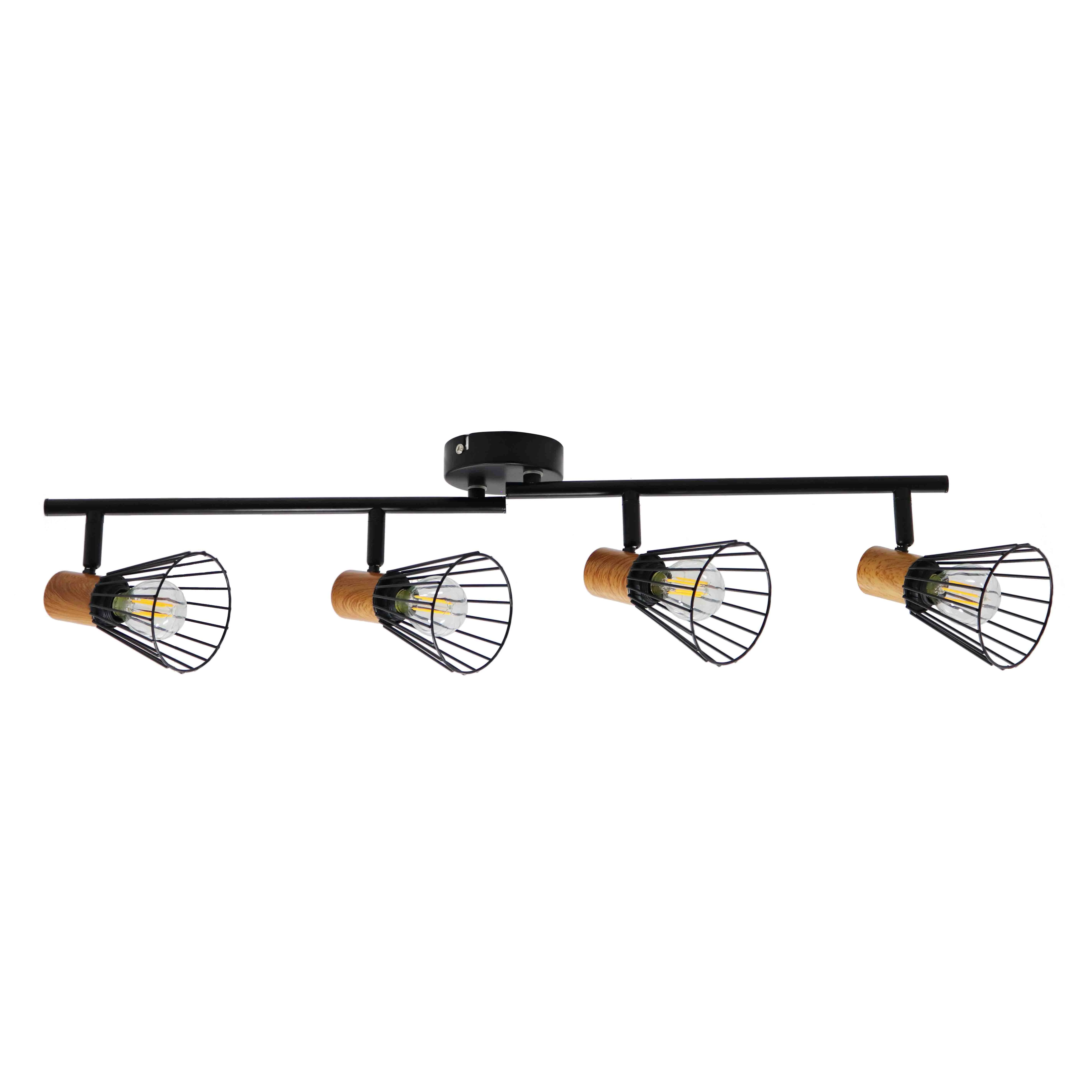 Classic Metal Iron E14 Bulb 2 Heads 3 Heads 4 Heads small LED Decorative Spot Light track lighting