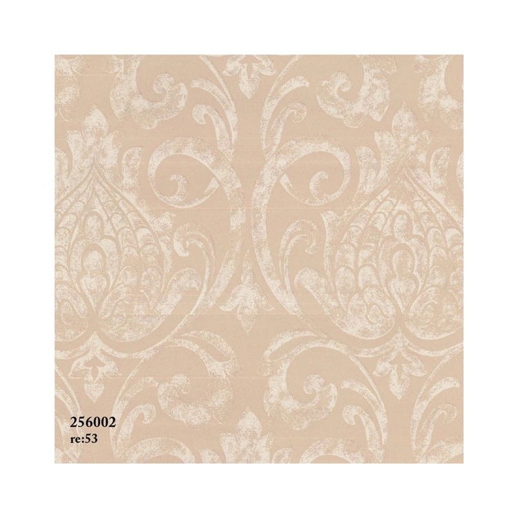 Luxury Wallpaper Postmodern Rococo Flower Damascus Clean Color Living Room Home Decoration