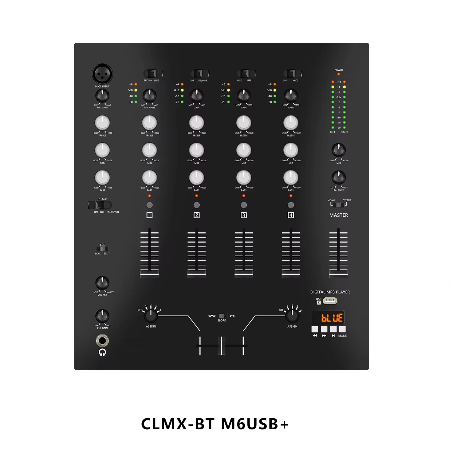 CLMC-M6USB 4-канальный микшер