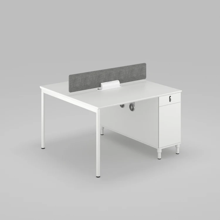 Modern open modular 4 person workstation office desk  furniture design work office tablewith metal leg for office space