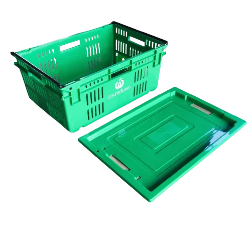 Plastic fruits crates for storage plastic crate with handle manufacturer