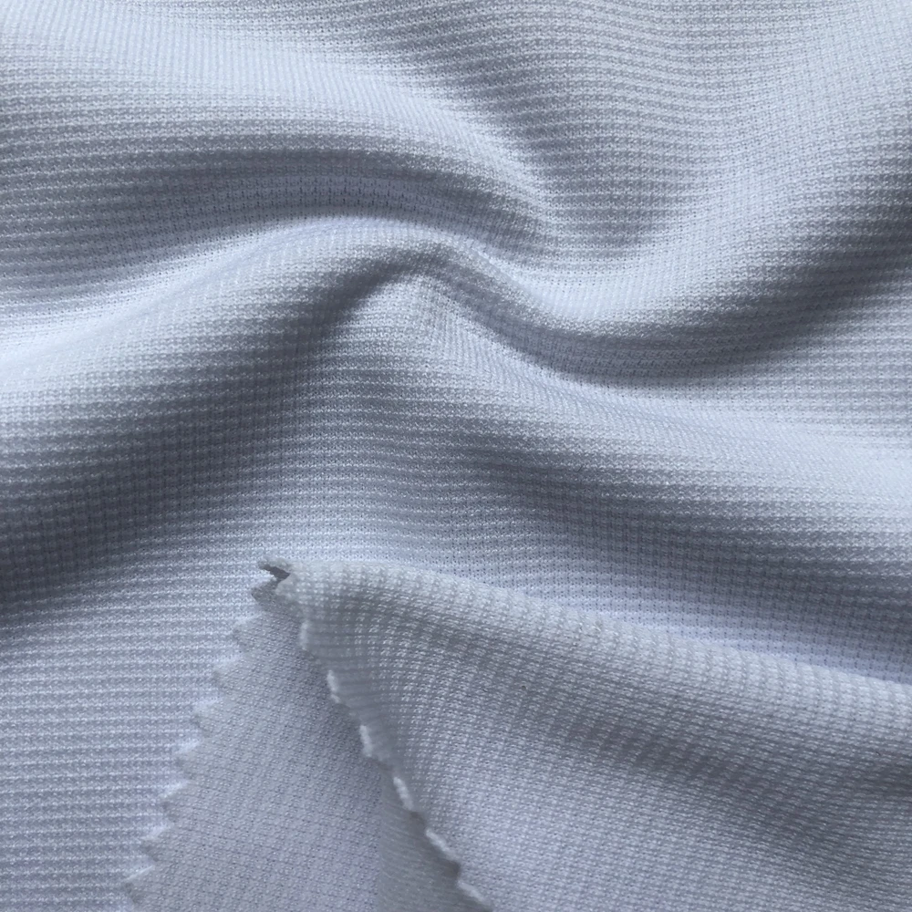 
100% polyester summer double faced cool feeling mesh fabric for basketball sport cloth 
