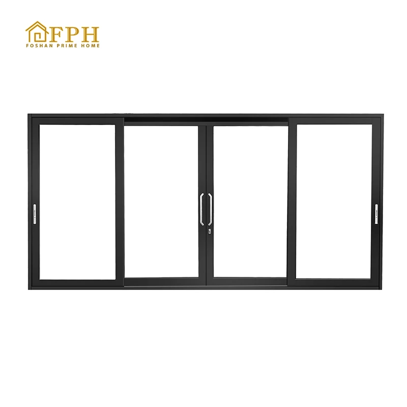 windproof waterproof new construction aluminium double glass sliding door exterior walls designs sliding glass doors