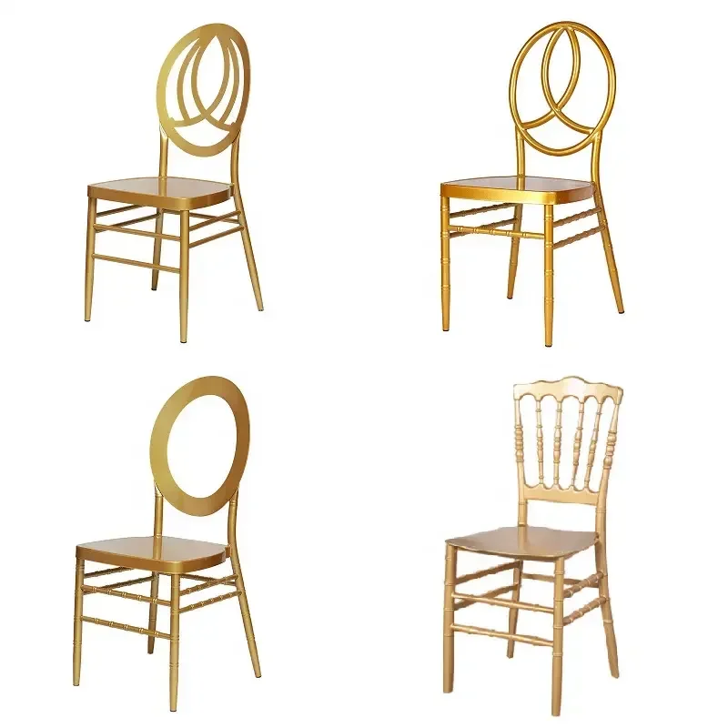 Simple Design Modern Restaurant Hotel Wedding Event Metal Creative Hollow Phoenix Chair