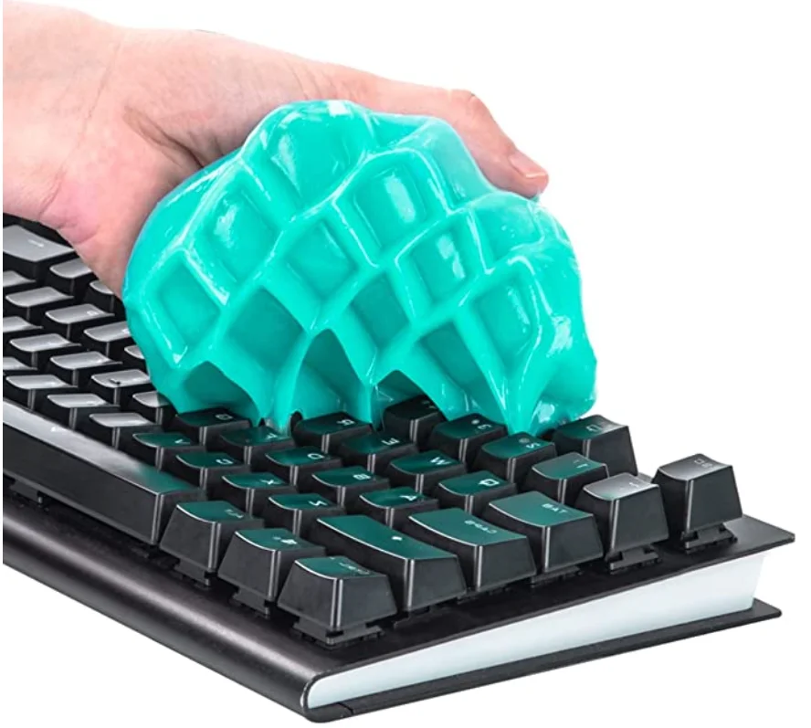 Clear Slime Magic Gel Super Dust Clean Polymer Clay Mud Plasticine Supplies Toys for Keyboard Laptop Car Interior Cleaner