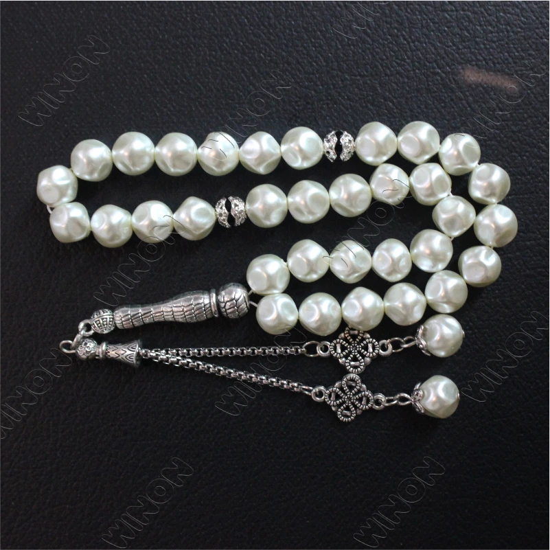 Жемчужные четки Tasbih высшего качества чудесные 2024 аксессуары мусульманские исламские 33 Tasbeeh