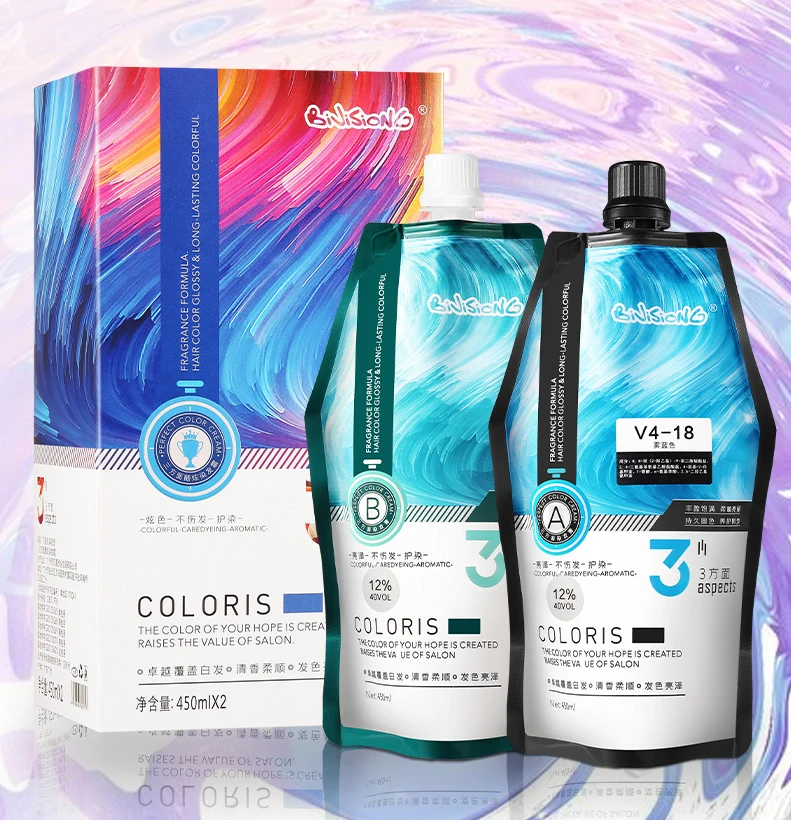 Permanent Dye Hair Color Factory more than 30 Colors Available Color Hair Colorant
