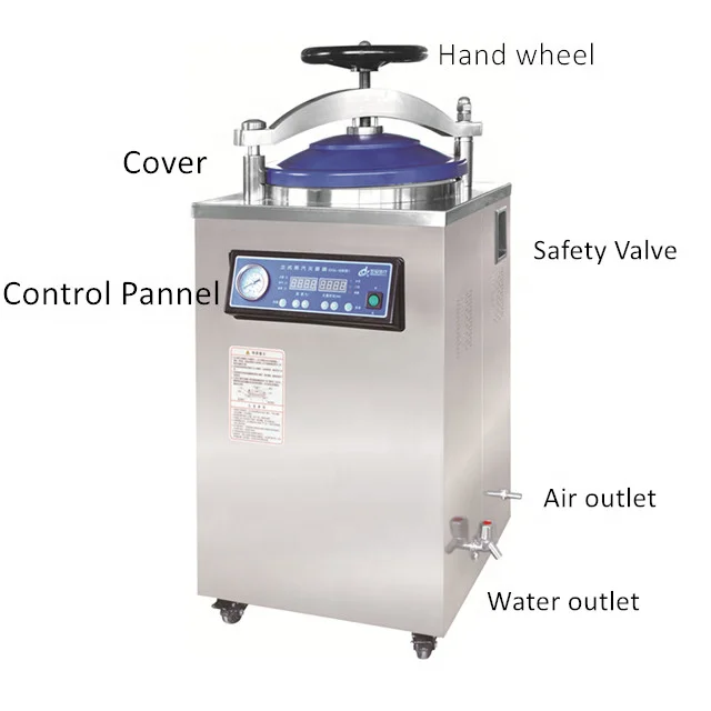 75L vertical steam autoclave laboratory