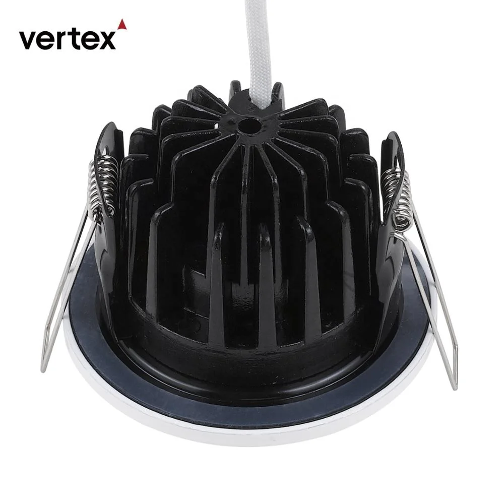 IP65 RoHS CE ceiling recessed fixed trimless cct antiglare cob led downlight dimmable 8W 5000k