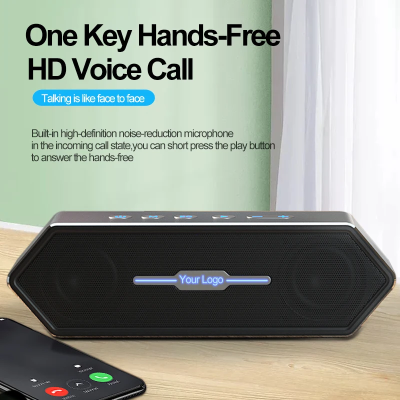 Manufacturing Original Mini Sports Waterproof IPX5 50W Box Subwoofers Wireless BT Speaker