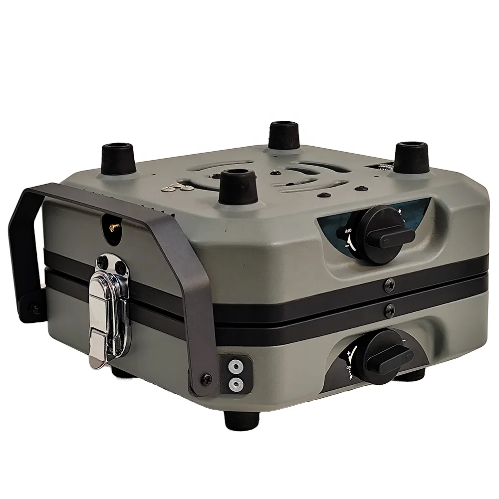 High quality Folding Outdoor Camping Gas cassette Stove & Cooker Two-Burner Mini Stove with Mobile Portable