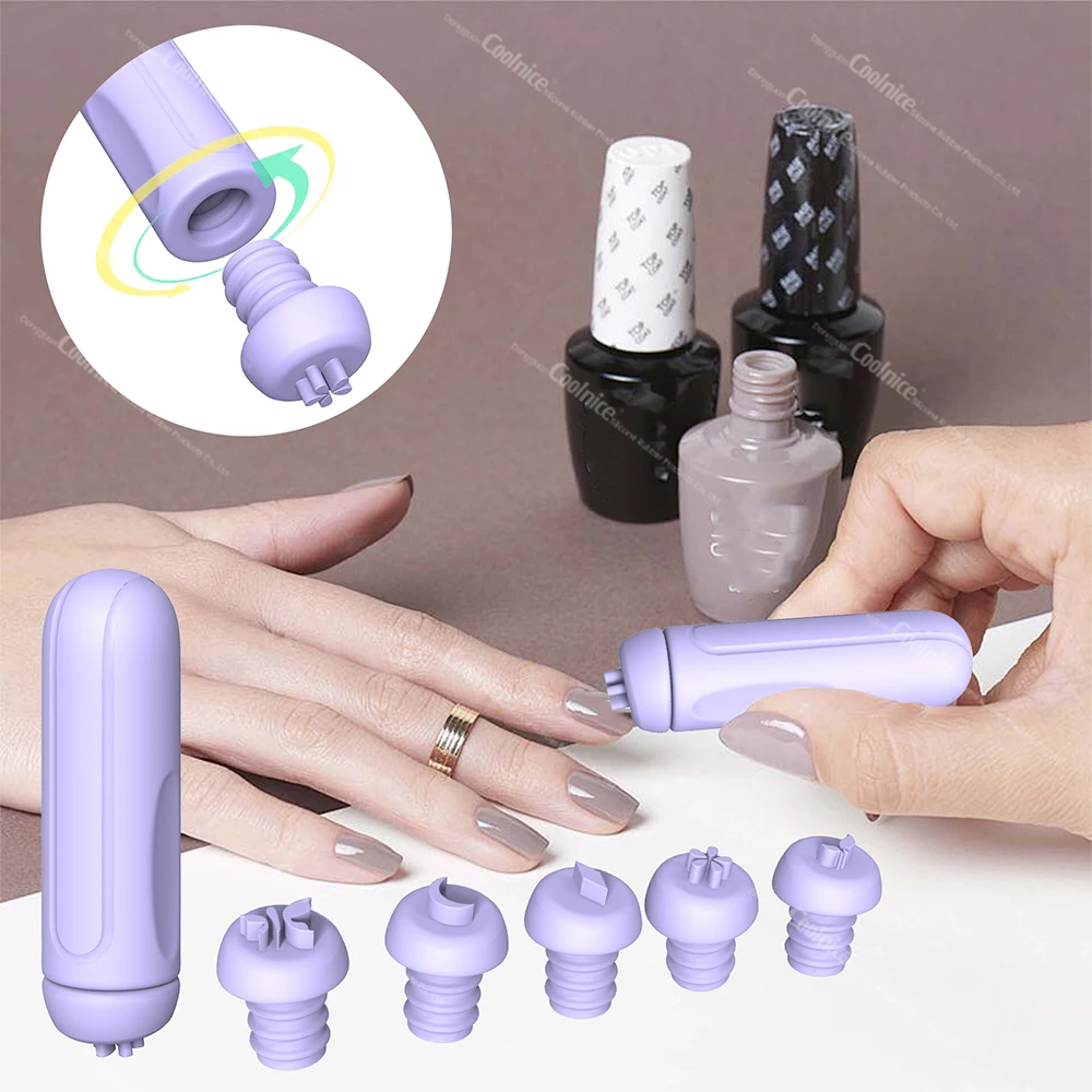 Wholesale Nail Beauty DIY Accessories Silicone Nail Stamp Art Stamp Graffiti Nail Art Dotting Tools