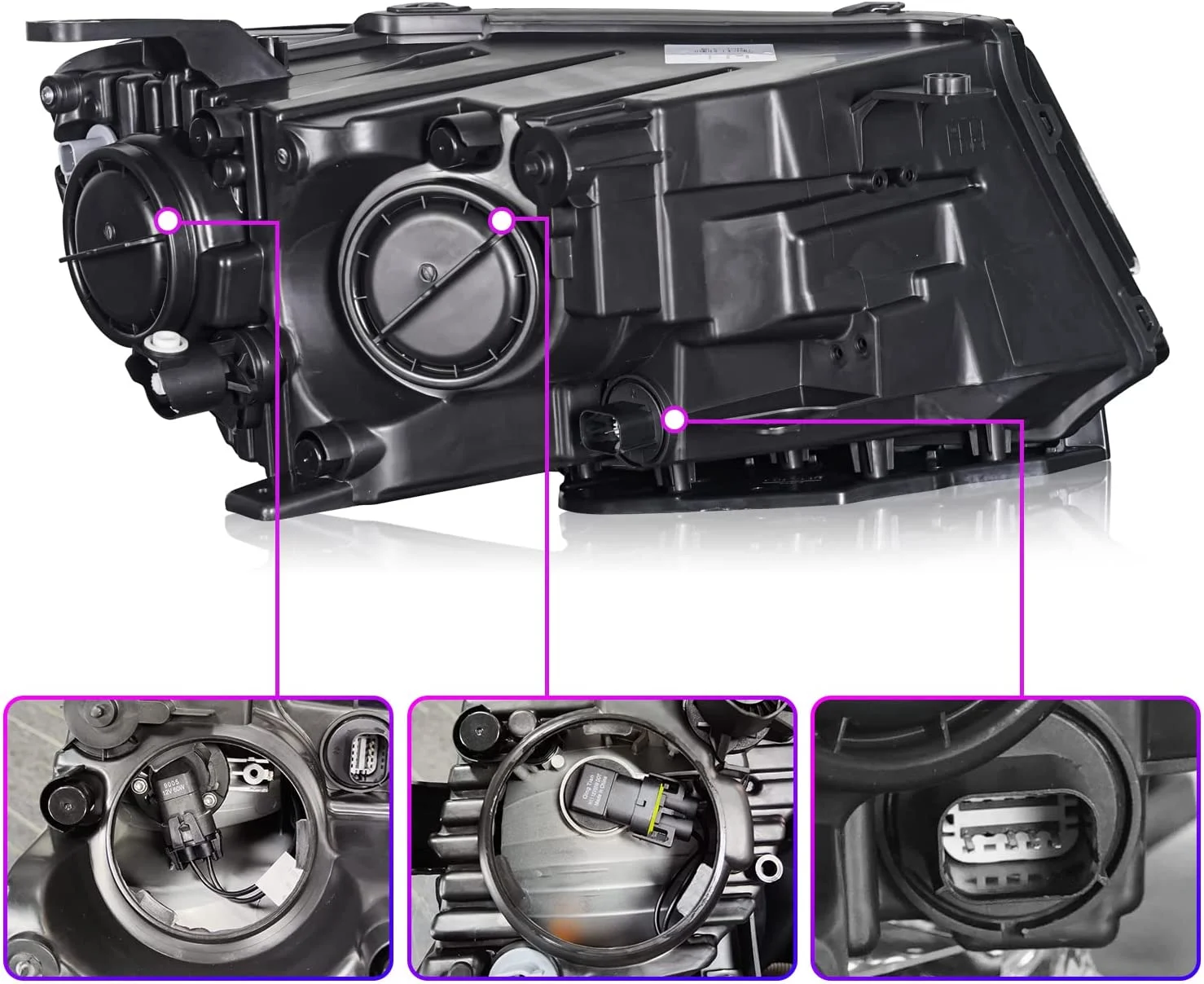 Archaic Factory Price Head Lamp With DRL Headlight for 2017-2021 Jeep Compass OE Style Headlamp Replacement  (Left side)