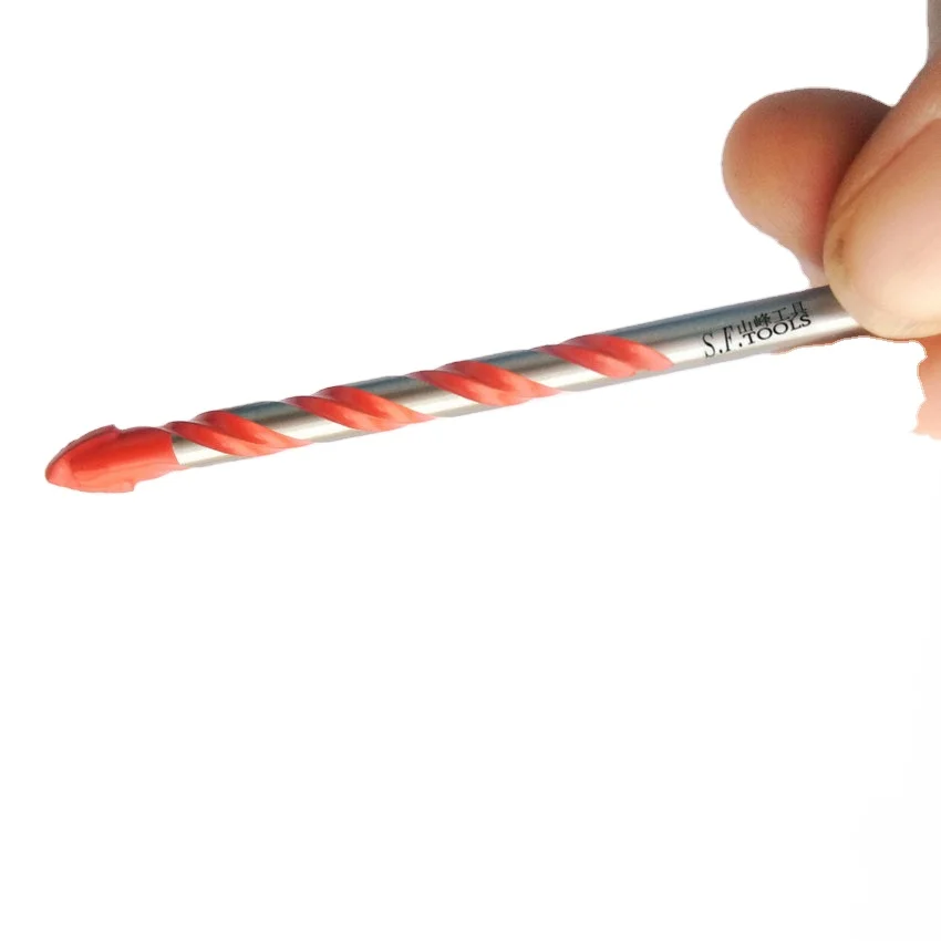 Factory direct selling ceramic brick wall glass drilling multifunctional alloy twist triangle drill bit king drill