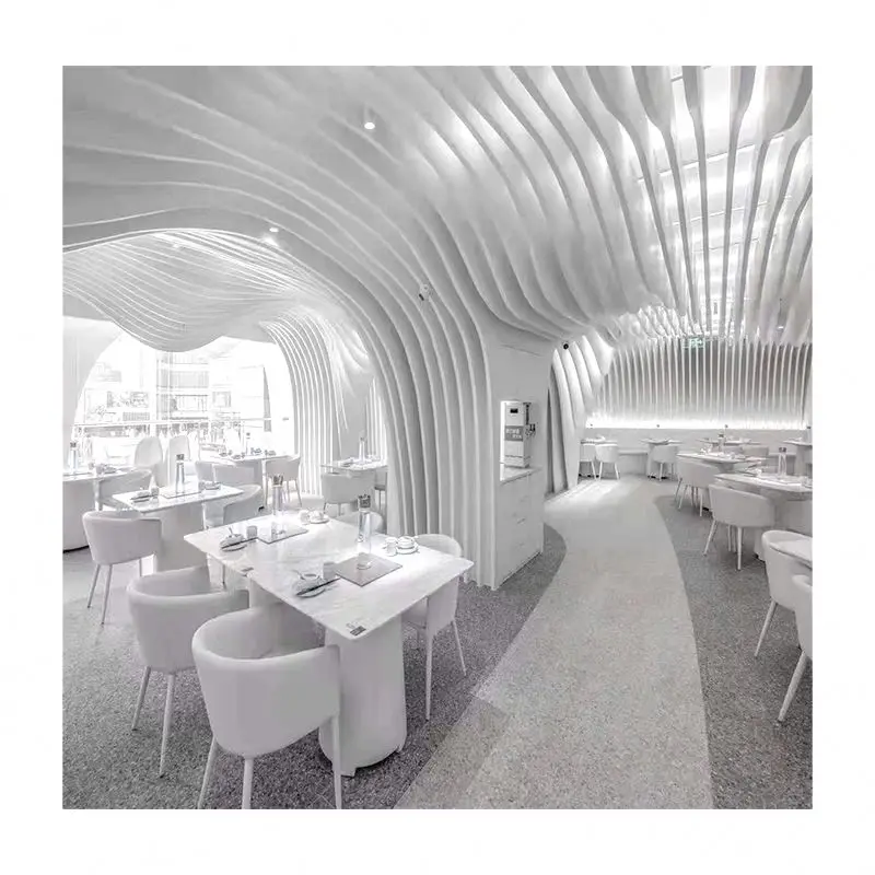 Factory Supply GRG Gypsum Ceiling Customized GRG Fireproof Ceiling Material For Shopping Mall