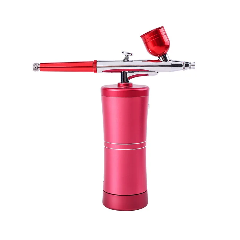 Handheld Facial Nano Mist Oxygen Injector Paint Tattoo Mini Nail Art Spray Gun Kit Air Brush Compressor Airbrush