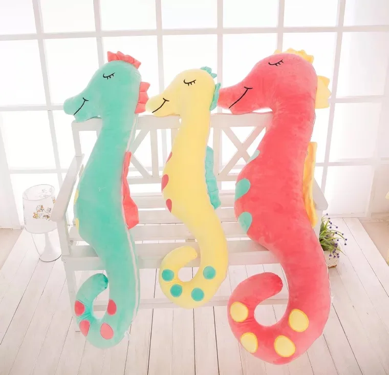 trendy gift seahorse soft doll hippocampus sea horse plush stuffed toys