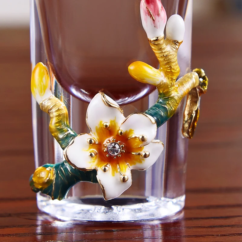 Chinese Style Vaso de whisky Glass Whiskey Wine Enamel Liquor Whiskey Wine Decanter Set