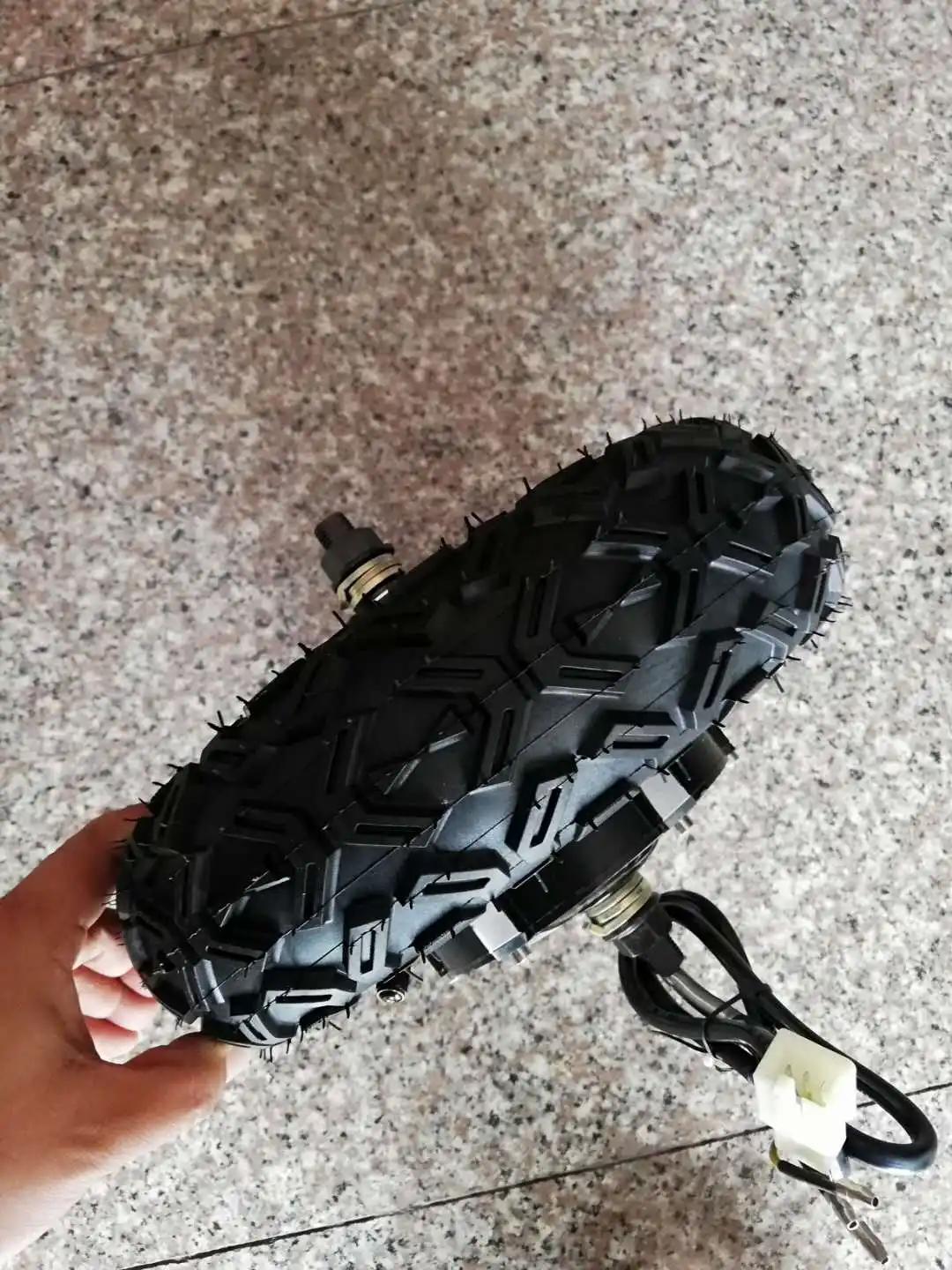 LY 10 Inch Geared High Torque 59N.m Low Speed 12km/h Brushless Hub Motor Wheel for Wheelbarrow