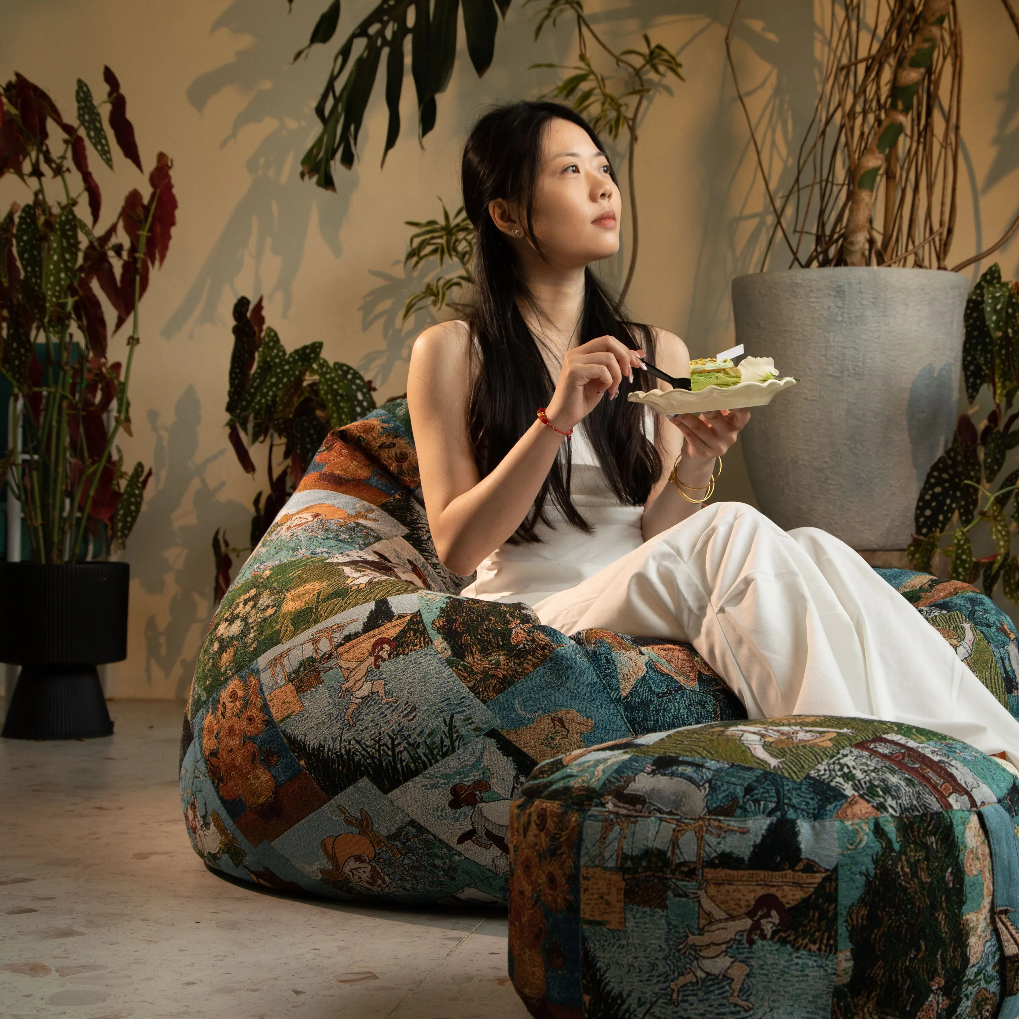 New Epp Foam Particles Filled Beads Raw Material Lazy Sofa Tapestry Bean Bag Chair