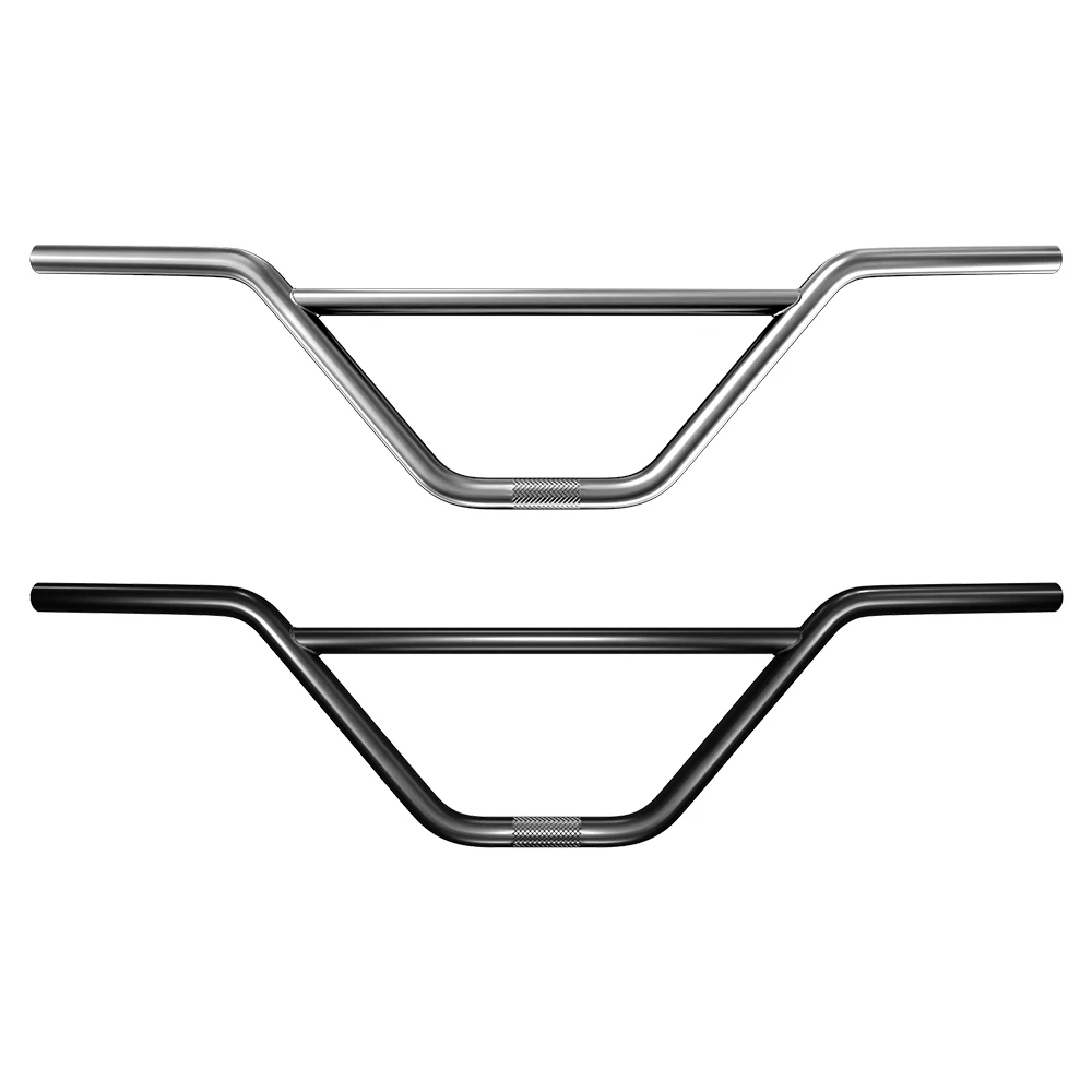 Funsea Bicycle Handlebar Wheelie Stunt Cruiser Big BMX Handle Bar Chromoly 4130 For 22.2mm Stem Cycling 740mm Black CP Zeus2