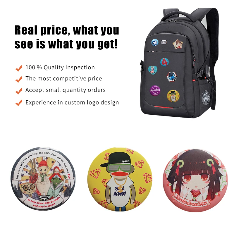 customized plastic badges personalized promotional gifts logo badge