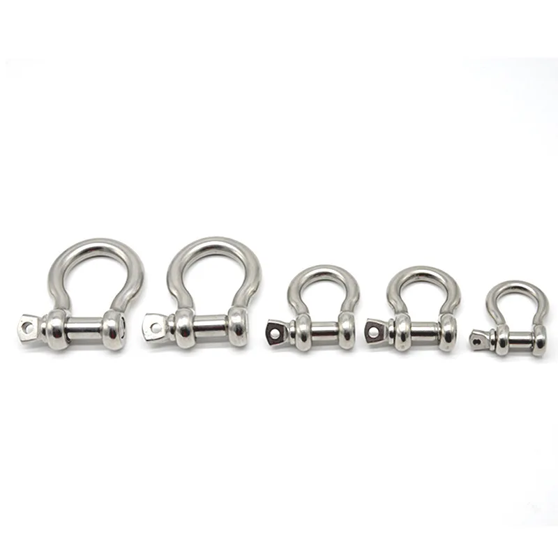 high-strength stainless steel marine rigging d shackle for anchor chain