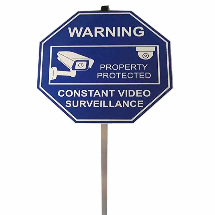 High Quality Plastic Reflective Warning Security Yard Signs