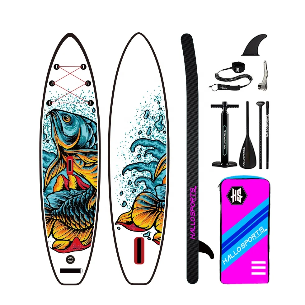 Hallosports HST06 OEM ODM new design sup board inflatable stand up paddle board surfboard tabla padel surf water sp
