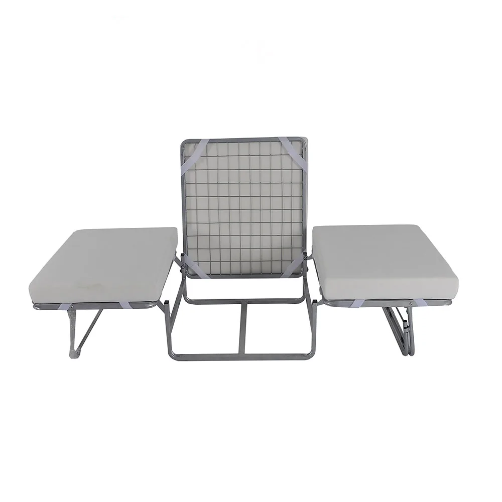 Furniture Living Room Folding Single Sofa Bed Metal Ottoman Bed