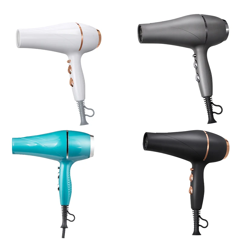Bule wave Hair Dryers Power Cord Switch Commercial Compact 2000w Portable Electric Blowdryer Infrared Hair Dryer
