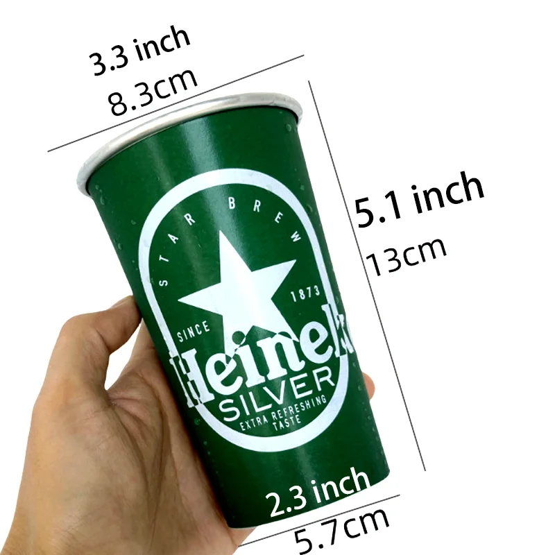Durable aluminum beer cup Aluminum color-changing Drink cup Thermochromic beer mug Temperature-reactive beer tumbler Sensitive