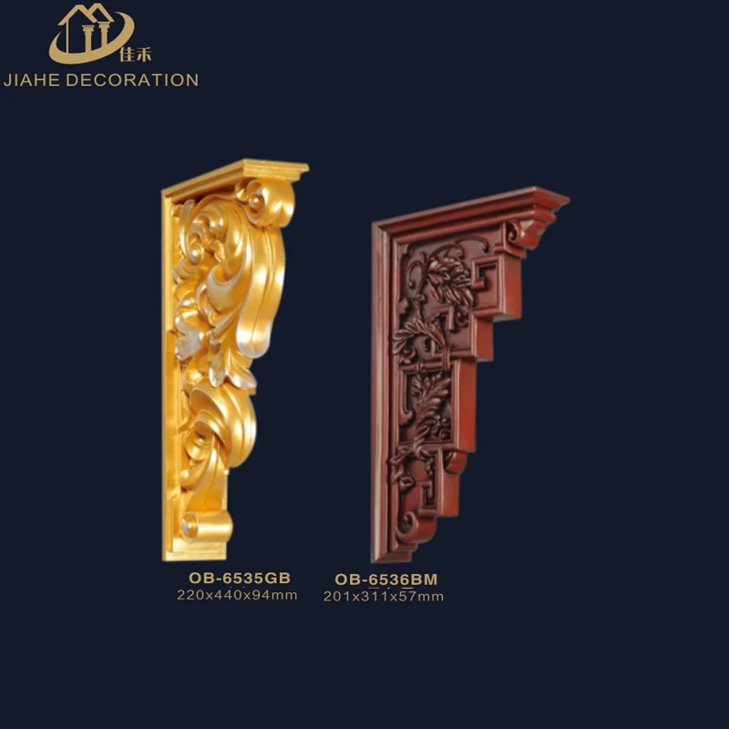 
China interior&exterior PU foam decorative carved corbel shelf scone wall shelves bracket shelf factory 
