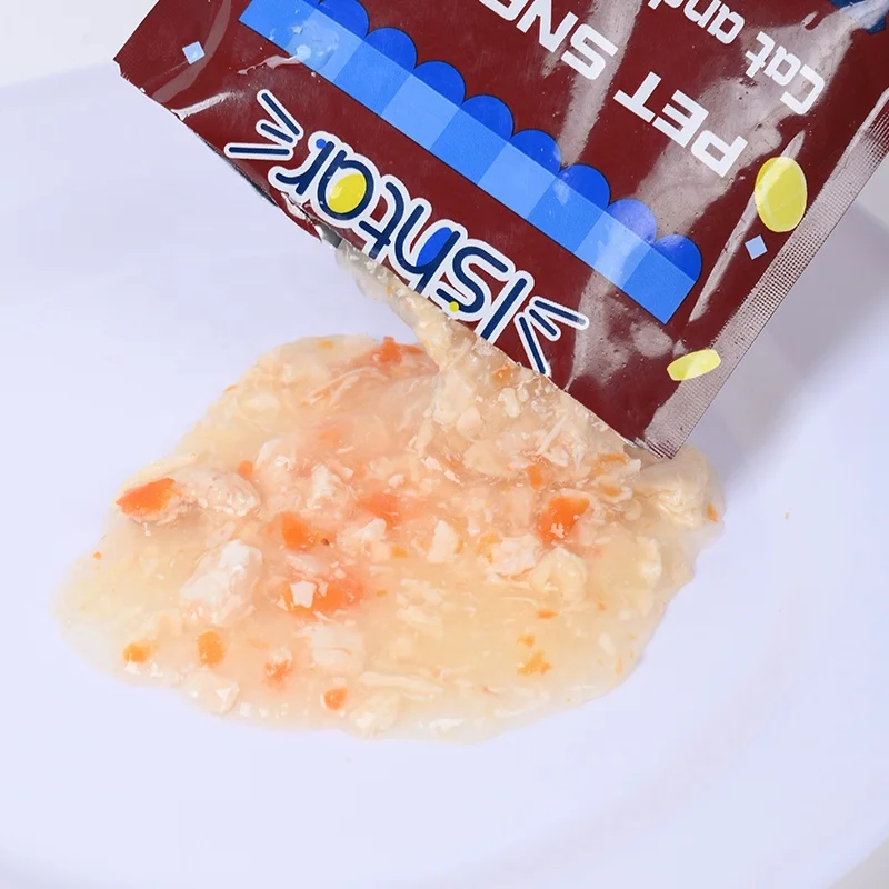 100% натуральный влажный корм для кошек OEM ODM Bag Закуски вкусные ингредиенты кошачьего удовольствия