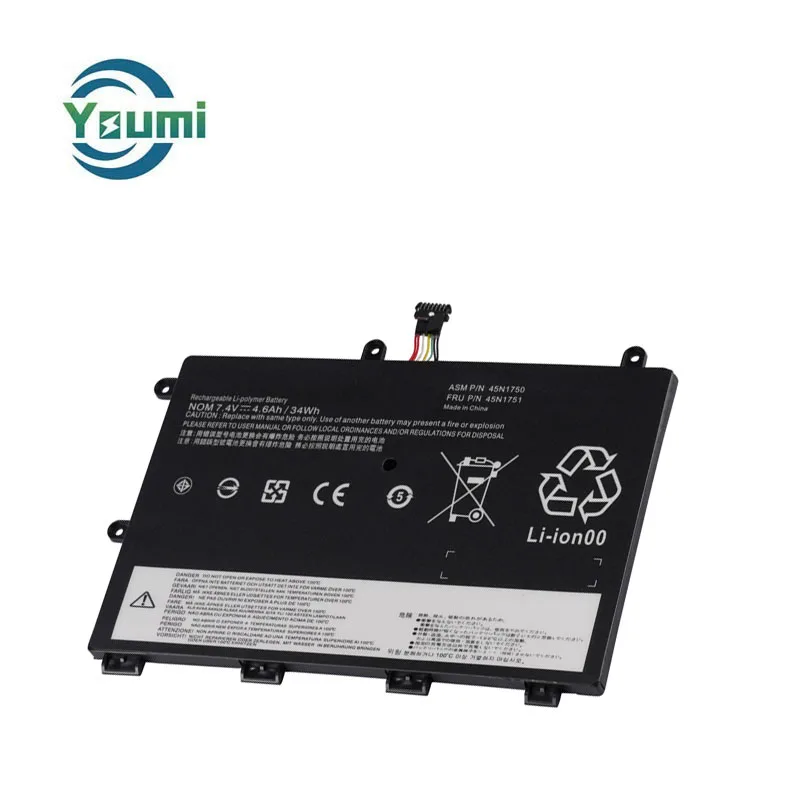 34Wh 7.4V 45N1748 45N1750 for Lenovo ThinkPad Yoga 11e 1st Gen 20DU Chromebook Series 45N1749 45N1751 Battery