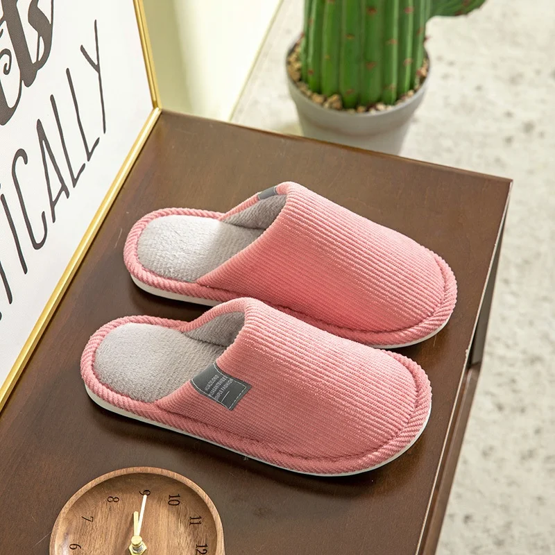 JOGHN OEM ODM female plush fuzzy winter memory foam house slippers for guests pantoufles sleeper shoes chinelos mop Fur slippers