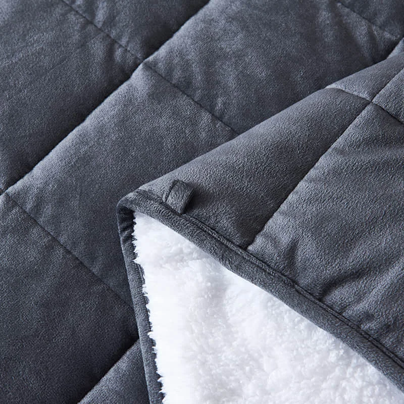 New Fabric Dropshipping Wearable Twin Queen Fleece Minky Sherpa Weighted Blanket For Winter