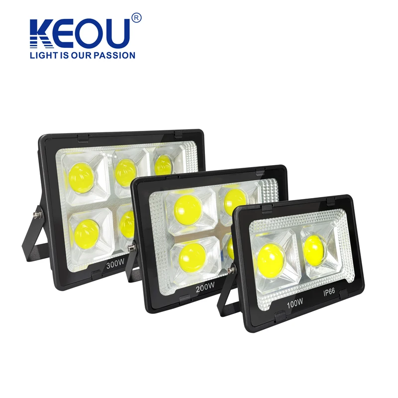 Multipurpose ip66 Aluminum Body 100W 200W 300W 400W 500W Solar Flood Lights With Stand