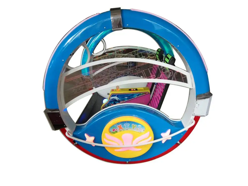 Theme park outdoor playground battery powered happy rolling car for children