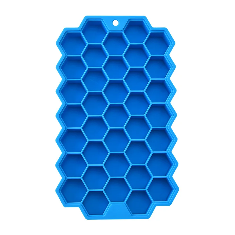 New Silicone Honeycomb Ice Cube Mold 37 Grid Ice Box Diy Ice Cube Can Accept Customized Colors