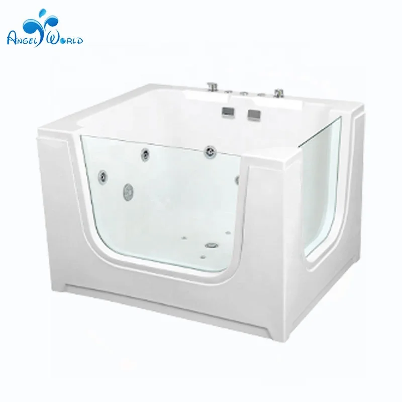 Modern Eco-Friendly Acrylic Freestanding Baby Spa Equipment Small Swimming Pool with Massage and Drainer at a Cheap Price
