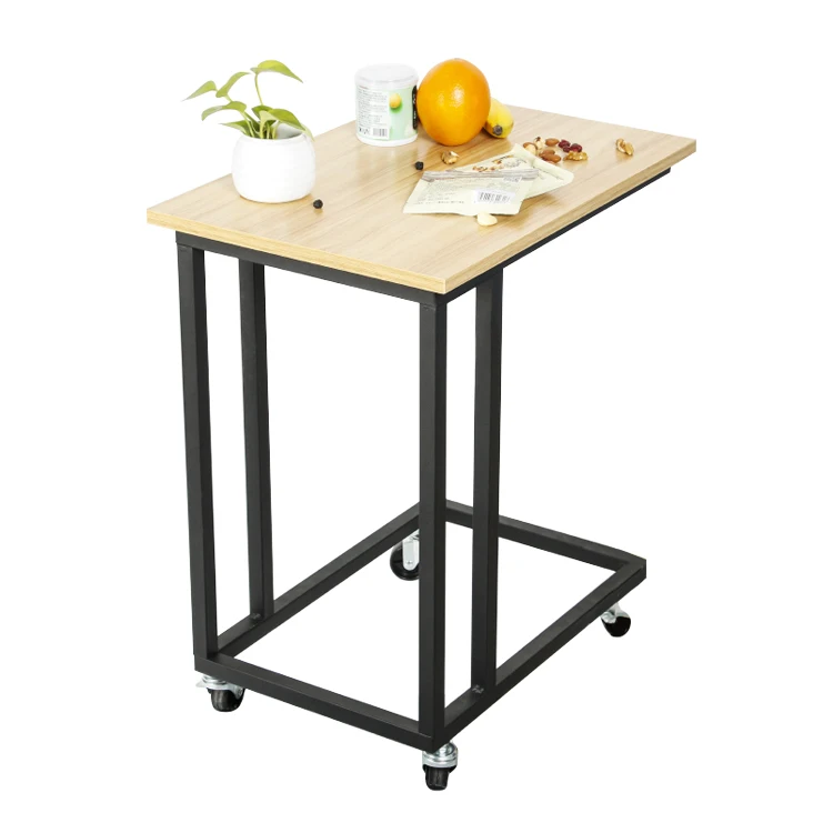 
 С горячей продажей шаровые современные подвижный из дерева с-образная паяльная диван-кровать, угловой кофейный стол столик журнальный столик на колесиках для гостиной  